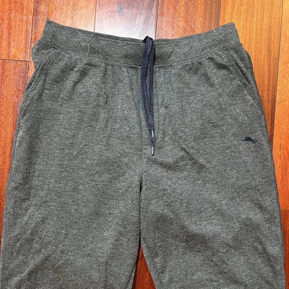 Tommy Bahama Pants Mens Medium Gray Lounge Sleep Drawstring Elastic Waist Pajama